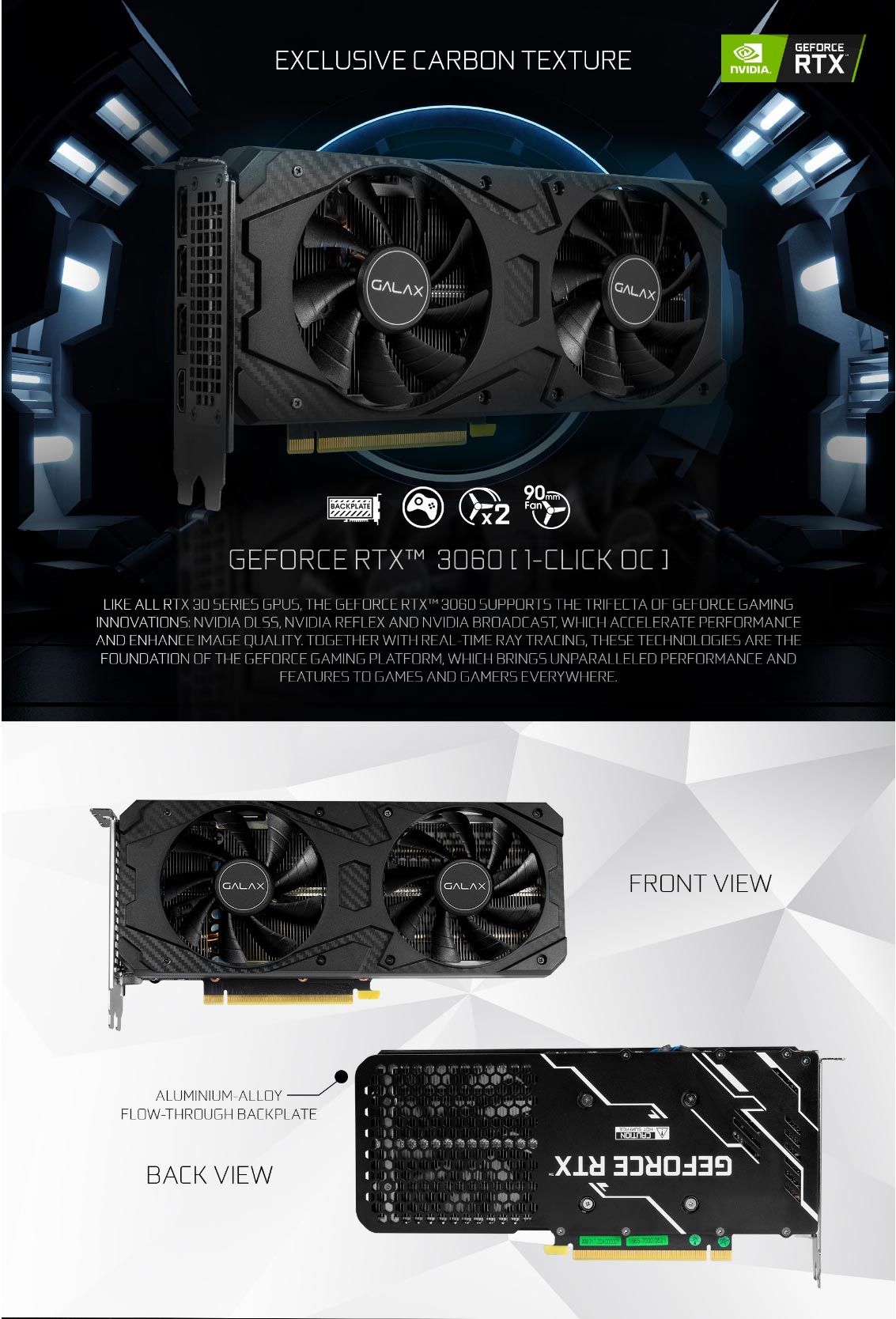 RTX 3060 1-Click OC GDDR6 Graphics Card RTX 3060 1-Click OC GDDR6 Graphics Card